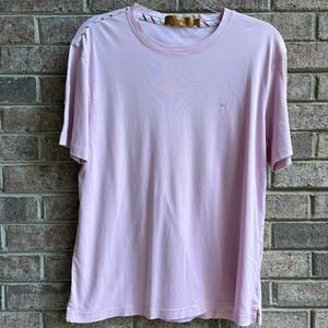 Goldlion Mens T-Shirt Pink Short Sleeve‎ Crew Neck Casual Minimalist Design